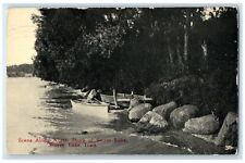 1916 Scene Along North Shore Of Storm Lake Storm Lake Iowa IA Posted Postcard picture