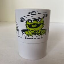 VINTAGE 1977 Muppets Sesame Street Oscar The Grouch Plastic Cup picture
