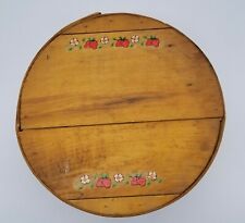 Vintage Round Wooden Cheese Box 15