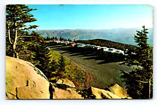 unposted 5.5x3.5 inch postcard CLINGMAN'S OVERLOOK Great Smoky Mountains picture
