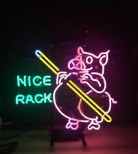 Nice Rack Pig Billiards Neon Sign Light Lamp Bar Party Club Game Room 20