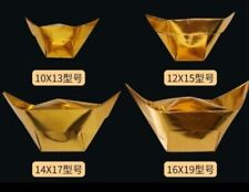 400Pcs Chinese Joss Paper Folding Gold Ingot, Burn Completely-4 Sizes picture