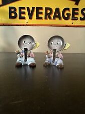 Vintage PY Anthropomorphic Frying pans Salt And Pepper Shakers Miyao Mcm picture
