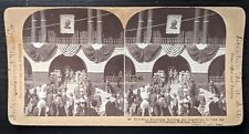Canton OH President McKinley Funeral International View #742 Stereoview Card picture