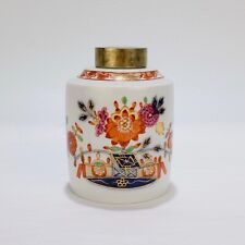 Antique Meissen Porcelain Tischchen Muster Tea Caddy - 18C 19 C Teedose PC picture