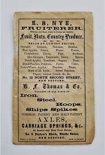 1861 antique ADVERTISING new bedford ma Fruiterer Carriage Springs Parson's  picture