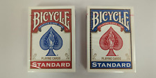 NEW SEALED 2 Bicycle Standard Poker Decks (Red & Blue), US Playing Card Company picture