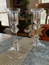 Vintage Waterford Crystal Candle Holders CURRAGHMORE Pattern picture