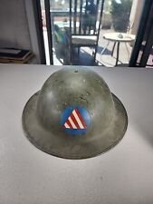 WW1 US Army & Civil Defense Helmet Complete W/ Liner, Chinstrap 288 MPLVD picture