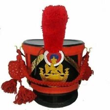 France Napoleon Shako Helmet with Red Long pompom & Red Cordon+ Red V look  ff10 picture