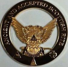 New Freemason Ancient & Accepted Scottish Rite 32nd Car Emblem picture