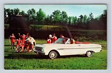 63 Ford Falcon Sports Convertible, Car, Transportation, Antique Vintage Postcard picture