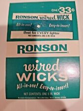 Vintage Ronson Wired Wick on Original Card, NOS, Made in the USA picture