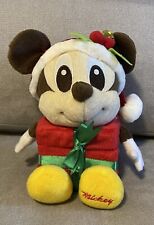 Disney Official Holiday Present Christmas Mickey Mouse 7” Plush Gift Box RARE picture