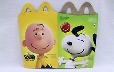 ORIGINAL Vintage 2015 McDonald's Peanuts Happy Meal Box Charlie Brown Snoopy picture