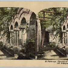 c1900s Palermo, Sicily, Italy Ancient Church San Giovanni Eremite Stereoview V36 picture