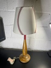 Pottery Barn Kids Oak Baseball Bat Lamp Grand Slam , 20 Inches Tall, With Shade picture