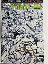 TMNT The Secret History of the Foot Clan #1 IDW 2012 1st Jet Pack Sketch Signed picture