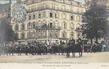 CPA 75 PARIS AMERICAN HOLIDAYS IN HONOR OF ADMIRAL PAUL JONES AFFUT CARRIER picture