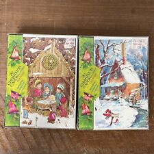 Lot Of 2 Vintage Sealed MCM Kaycrest Papercraft Christmas Cards 40 Total picture