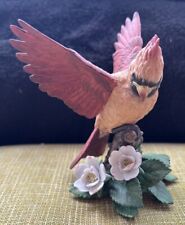 1993 Vintage Lenox Bird Collection Female Cardinal Fine Porcelain Figurine Birds picture