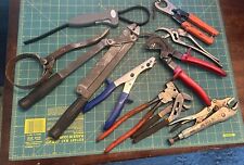 Mixed Tool Lot Pliers , Cutters Misc. Hand Tools - Vintage picture