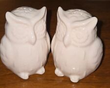 Set of 2 Owls Salt & Pepper Shakers Ceramic Snow White Target picture