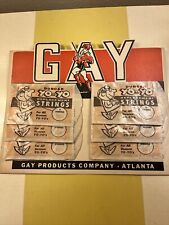 Vintage Original 1950s GAY Duncan Yo-Yo Strings SHOP DISPLAY Gay Products Co NOS picture