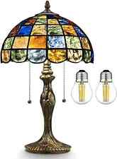 Tiffany Lamp Crystal Square Style,Stained Glass Lamp Table Lamp 12