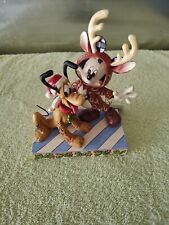 Enesco Jim Shore Disney traditions Mickey and pluto festive friends #60130 picture