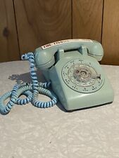 Vintage 1960s Bell baby blue rotary dial desk type telephone picture
