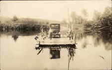 Rumford Point Maine ME Early Car Ferry c1910 Real Photo Postcard picture
