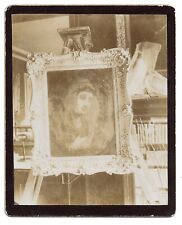 Early Kodak Photo of a Painting, With Stereoviewer In Background, Antique 1890s picture