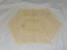 Table Dolly Crochet Table Top 18 x 12 Diamond Square Shape Cottage Victorian picture