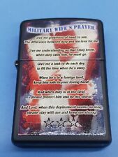 Zippo Military Wives Prayer 28315 Black Matte picture