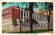 John Bapst High School Building Bangor Maine Vintage Postcard c1915 Unposted picture