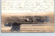 RPPC Real Photo Postcard Pennsylvania Womelsdorf Berks Co. Posted 1906 Railroad picture
