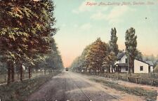 Deshler Ohio Keyser Ave Interurban Trolley Downtown Early 1900s Vtg Postcard A30 picture