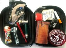 Smoker’s Smoking Travel Kit Pipe Grinder, Lighter etc Travel KIt Pipe Smoke kit picture