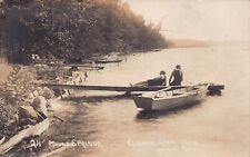 RPPC Sturgis MI Oakwood Mound Springs Klinger Lake Michigan Photo Postcard D38 picture