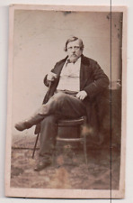 Vintage CDV Honoré de Balzac French novelist and playwright. picture