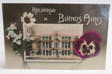 Recuedo de Buenos Aires La Bolsa #1594 Flowers Floral No. 42 Vintage Postcard picture