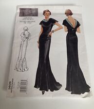 Vogue #2609 Vintage 1934 Designs Pattern Cut Size 14 GOWN WITH PLUNGING BACK picture