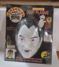 Vintage TELCO Universal Monsters Dracula Halloween Door Plaque MoC Light Music  picture