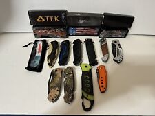 14Pc Wholesale Lot Spring Assisted Tactical Pocket Folding Knife picture