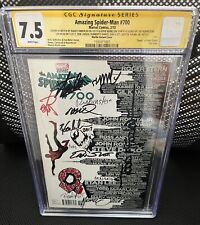 Amazing Spider-Man #700 CGC SS Stan Lee Sketched 2X Signed 11X Skyline Variant picture
