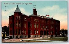 St Paul Minnesota~St Lukes Hospital~Vintage Postcard picture
