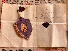 RARE ANCIENT RELIC Don Bosco: Stunning ex-Capsa Wax Seal and handwrite - 1900's picture