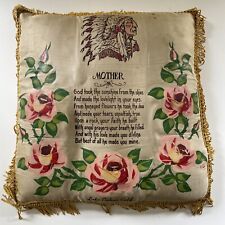 Antique Vintage Army Mother Pillow Native American  picture