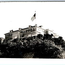 c1940s Catalina Island Wrigley Residence Real Photo Tourism American Flag C33 picture